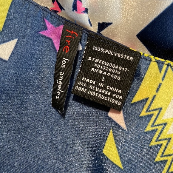 Full length maxi printed dress with waisted elastic - Picture 4 of 4